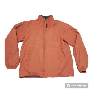 Duluth Trading Co Mens LT (Large Tall) Full Zip Insulated Jacket Orange